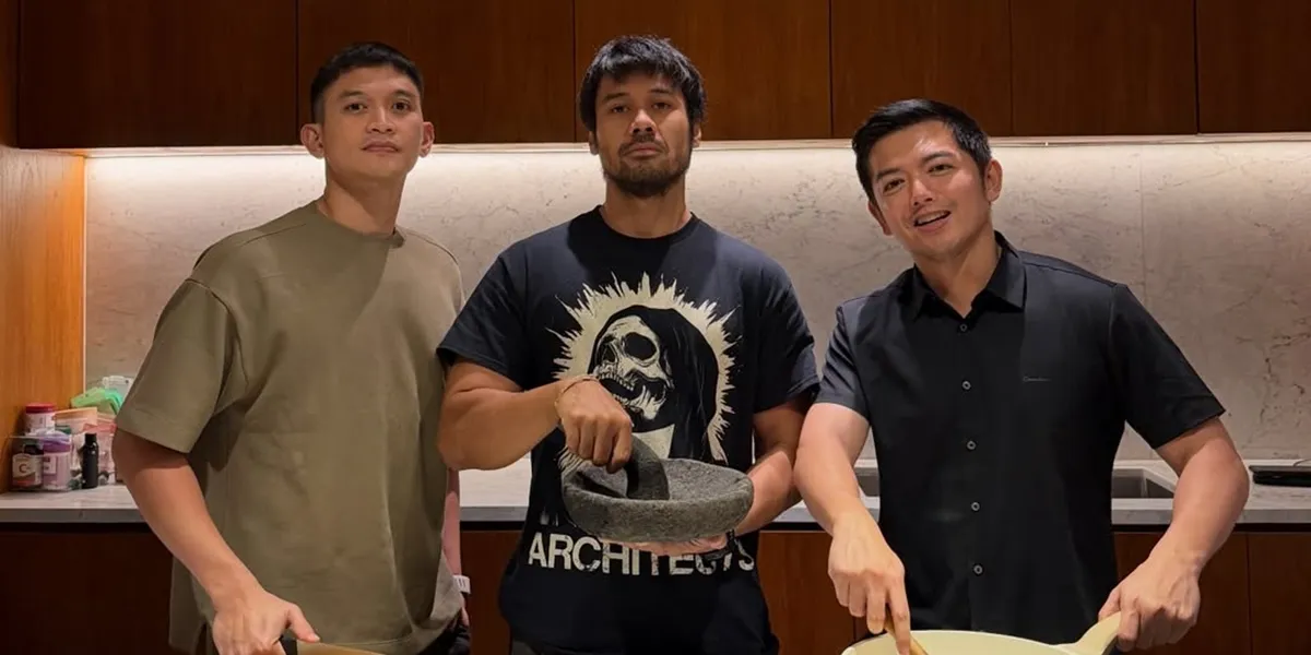  Aksi Chicco Jerikho, Nicky Tirta, dan  Rezky Aditya Masak Bareng - Sajikan Menu Nusantara 