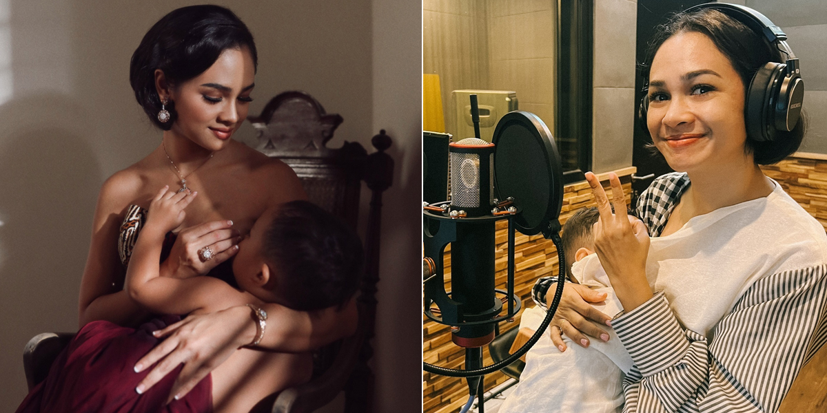 Andien Shares Breastfeeding Moments with Tabi for 3 Years and 7 Months, Loving Anywhere & Anytime