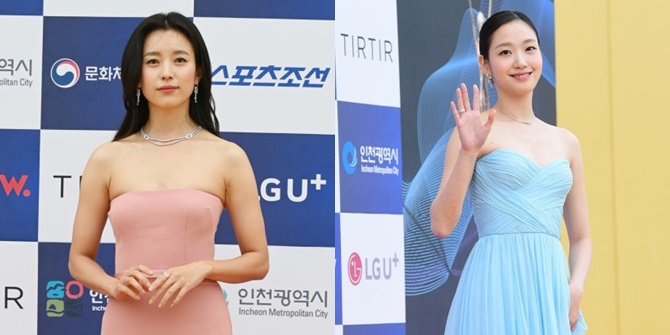 Not Black and White, These 7 Beautiful Celebrities Choose Bright Colored Dresses at the 1st Blue Dragon Series Awards Red Carpet