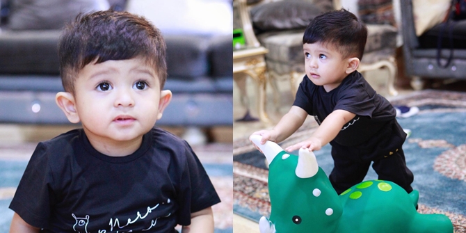 His Father is Getting Close to Many Female Friends, Here are 7 Pictures of Baby Syaki, Rizki DA's Healthy and Cute Son - Getting Handsome and Becoming an Idol for Netizens