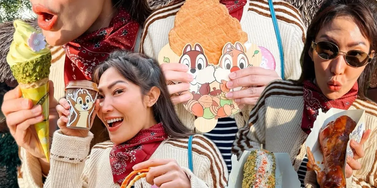 Ayu Dewi Snacks Every 5 Minutes, Goes Crazy During Vacation at Disneyland