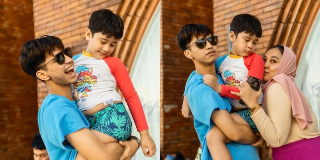 Like Father and Son, 8 Intimate Photos of Dimas Ahmad and Rafathar that Make People Stunned - Netizens: Isn't It Hard to Carry an ATM Machine?