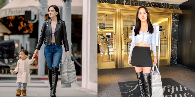 Like Hot Mom From Hollywood, Peek 8 Photos of Shandy Aulia Showing Flat Stomach While Strolling in America - Netizens: Her Body is Stunning