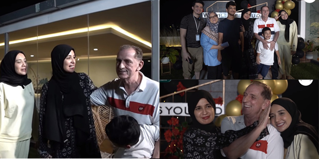 Going to Separate, Here are 9 Warm Photos of Shireen and Zaskia Sungkar Surprising Their Stepfather Who Will Return to the Netherlands