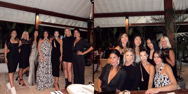 About to Give Birth in Jakarta, 7 Pictures of Jessica Iskandar Attending Jennifer Bachdim's Birthday Party - Beautiful Pregnant Woman Wearing a Dress