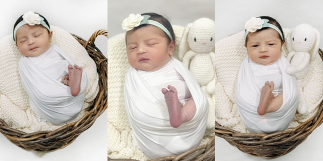 Just Born Already So Beautiful, Peek at 7 Portraits of Newborn Photoshoot Baby Guzel, the Child of Margin Wieheerm and Ali Syakieb - Adorably Aware of the Camera While Being Photographed