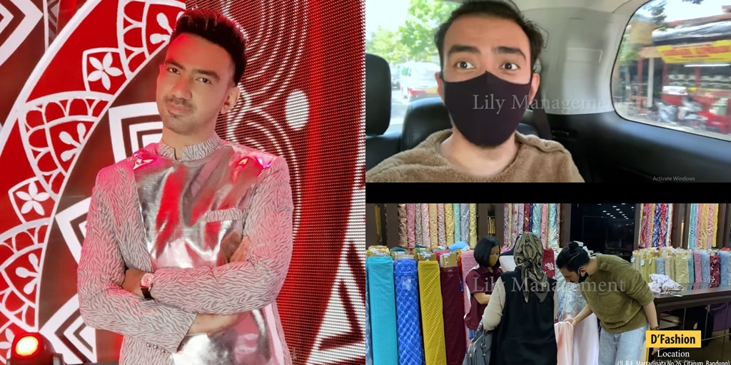 Just Proposed, Here Are 6 Photos of Reza Zakarya's Preparation to Find Fabric for His Future Wife