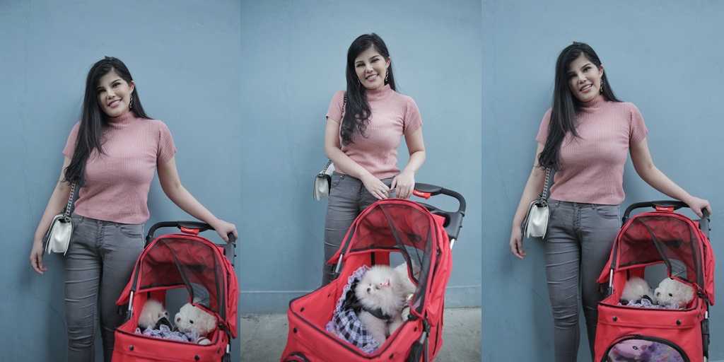 Bring Dog with Stroller, Dita Soedarjo Mistaken for Bringing a Baby