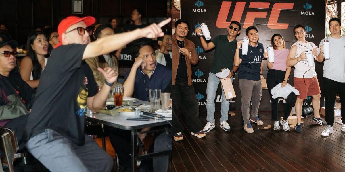 This is the Excitement of Kemal Pahlevi, Ge Pamungkas, and Max Metino Watching UFC 306 Together