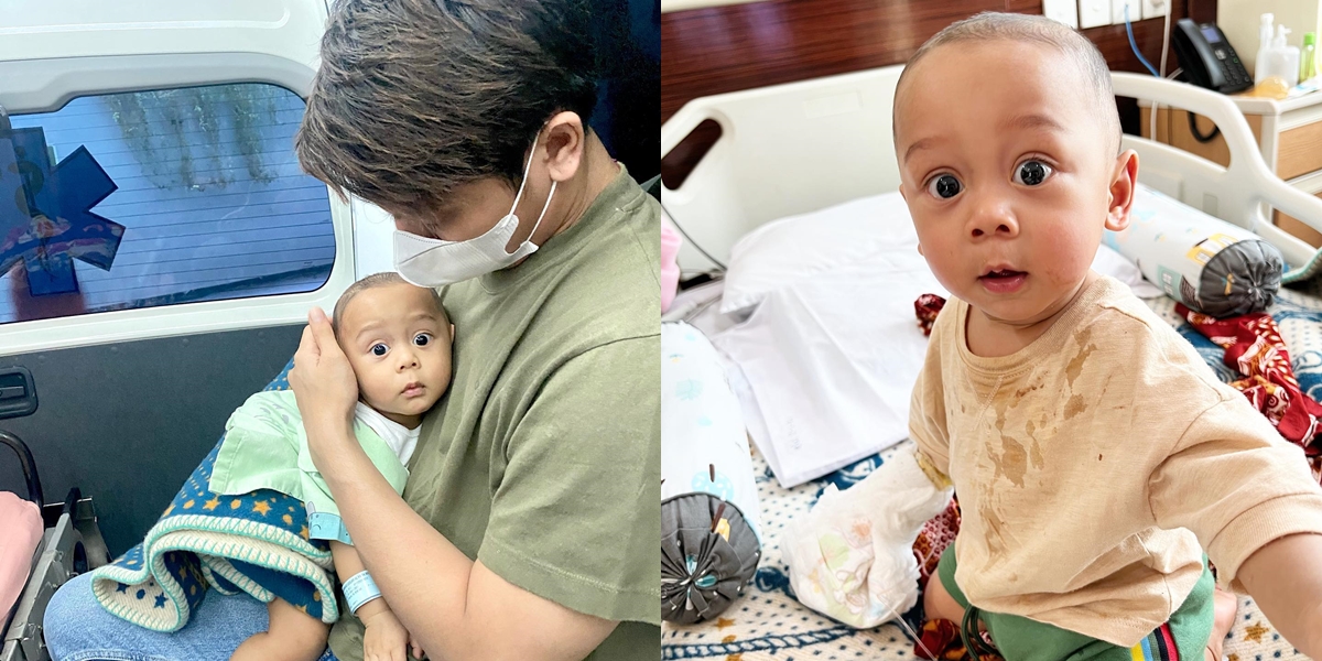 Not Even 1 Year Old, Portrait of Baby Leslar, Lesti and Rizky Billar's Child Who Just Underwent Hernia Surgery - Now Able to Laugh