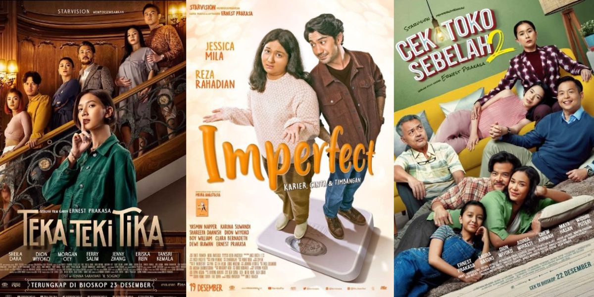 'CEK TOKO SEBELAH 2' Successfully Becomes Audience's Favorite, Here are 6 Recommendations of Ernest Prakasa's Films from Various Genres that Shouldn't be Missed