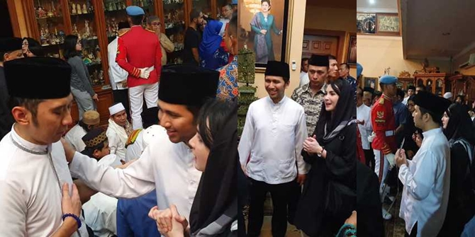 With Arumi Bachsin, Emil Dardak Bids Farewell to Ani Yudhoyono in Cikeas