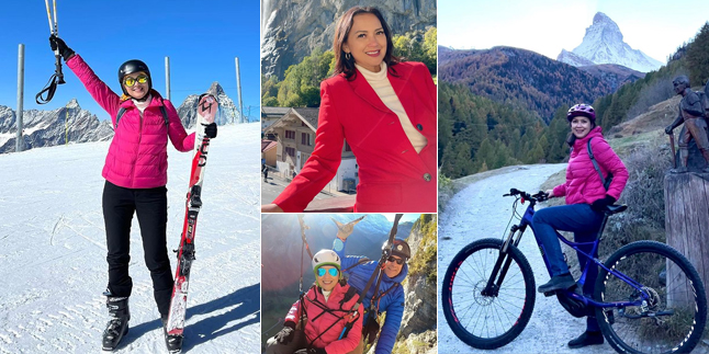 Cycling to Skiing on Snowy Mountains, Check Out 9 Photos of Ira Wibowo who Still Looks Beautiful and Fit at 53 Years Old