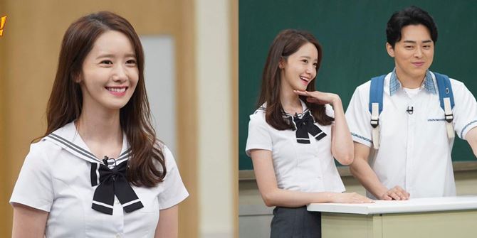 Wearing Uniforms Together with Jo Jung Suk, Yoona SNSD Looks Cute Like a High School Student