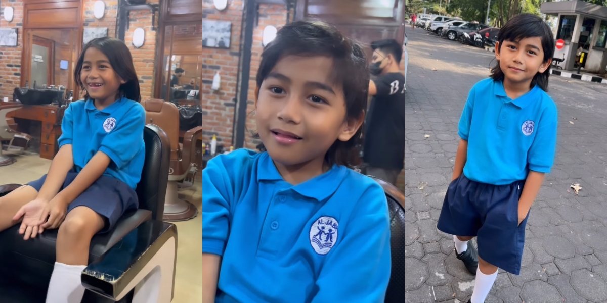 Usually, 10 Portraits of Bambang Putra Meisya Siregar's First Haircut at the Salon - Looking Handsome Like His Mother When He Was Little