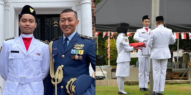 Making Mama Proud, Portrait of Reiki, Ratna Listy's Eldest Son Who Serves as Flag Bearer at the Indonesian Embassy in London