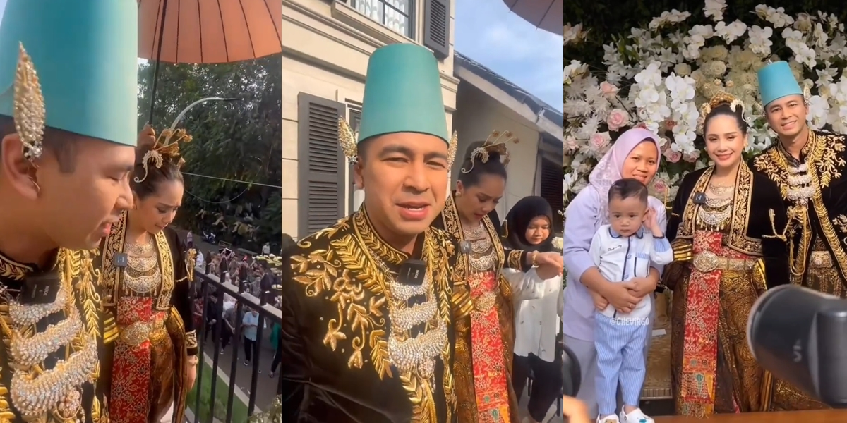 Make Andara Excited, 8 Photos of Raffi Ahmad & Nagita Slavina 'Getting Married' Again - Netizens: Rafathar & Rayyanza Can Attend Their Parents' Wedding