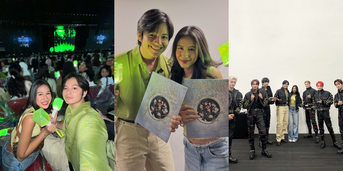 Make Envious, 10 Photos of Angga Yunanda and Shenina Cinnamon Watching Concert - Making 'Smoothie' Challenge with NCT Dream