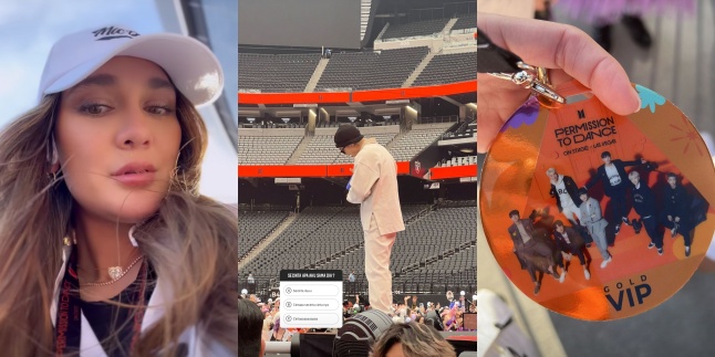 Make Envious, 11 Photos of Luna Maya's Excitement Watching BTS Concert in Las Vegas - Becoming a Spontaneous Fansite During Rehearsals