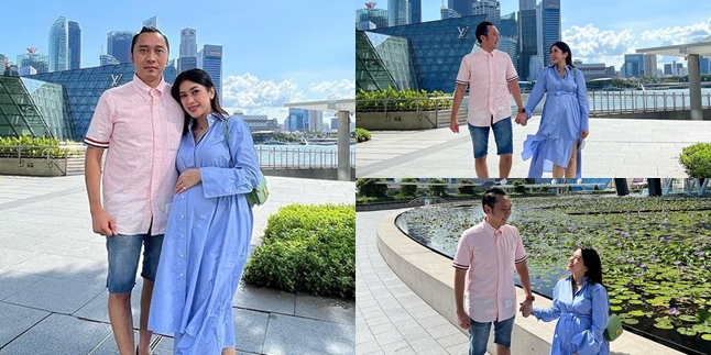 Beautiful Pregnant Woman, Portrait of Aliya Rajasa, SBY's Daughter-in-Law, Babymooning with Husband and Child - Glowing Aura Shines Brighter