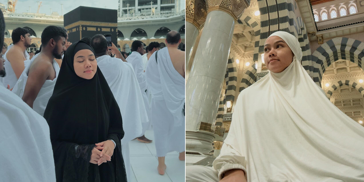 Beautiful in Hijab, 8 Portraits of Yura Yunita Performing Umrah in the Holy Month of Ramadan