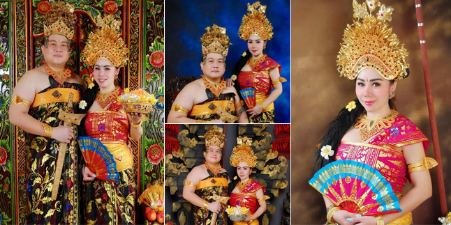 Beautiful Wearing Balinese Traditional Clothes, Check Out 7 Photos of Femmy Permatasari's Photoshoot with Her Husband