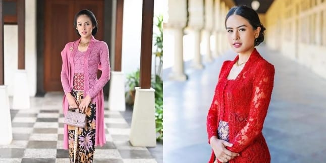 Beautiful in Pink Kebaya, 7 Portraits of Maudy Ayunda at Putri Tanjung's Wedding