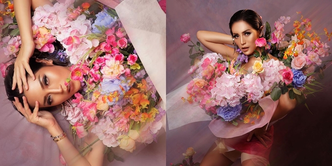 The Beauty of Jessica Iskandar as a Flower Bouquet, Full of Pink Nuances