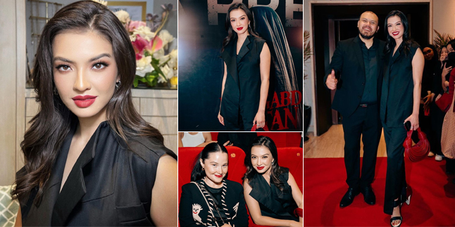 Raline Shah's Beauty at the Gala Premiere of the Film 'PENGABDI SETAN 2', Bold Look with Red Lipstick