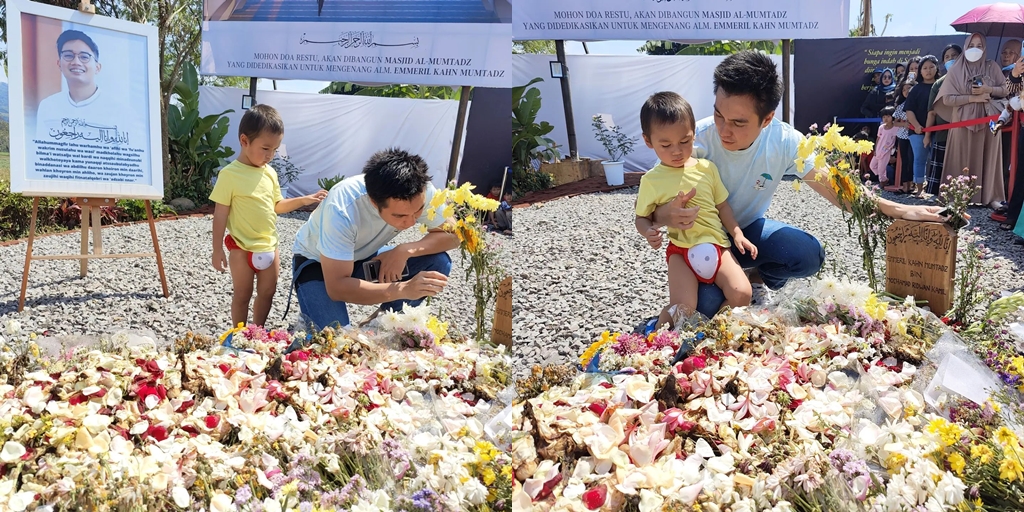 Kiano's Pants Become the Spotlight of Netizens, 8 Photos of Baim Wong Visiting the Grave of His Late Son Eril