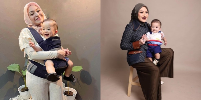 Register Divorce Lawsuit, Here are 8 Portraits of Nathalie Holscher Happy with Baby Adzam, Her Son from Marriage with Sule