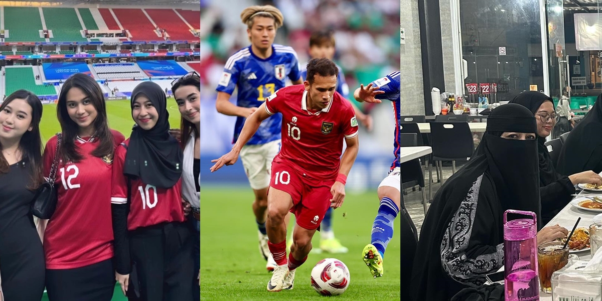Prayers from Ummi Pipik, 9 Portraits of Egy Maulana's Actions with the National Team in the Asian Cup - Adiba Khanza Supports Directly at the Stadium