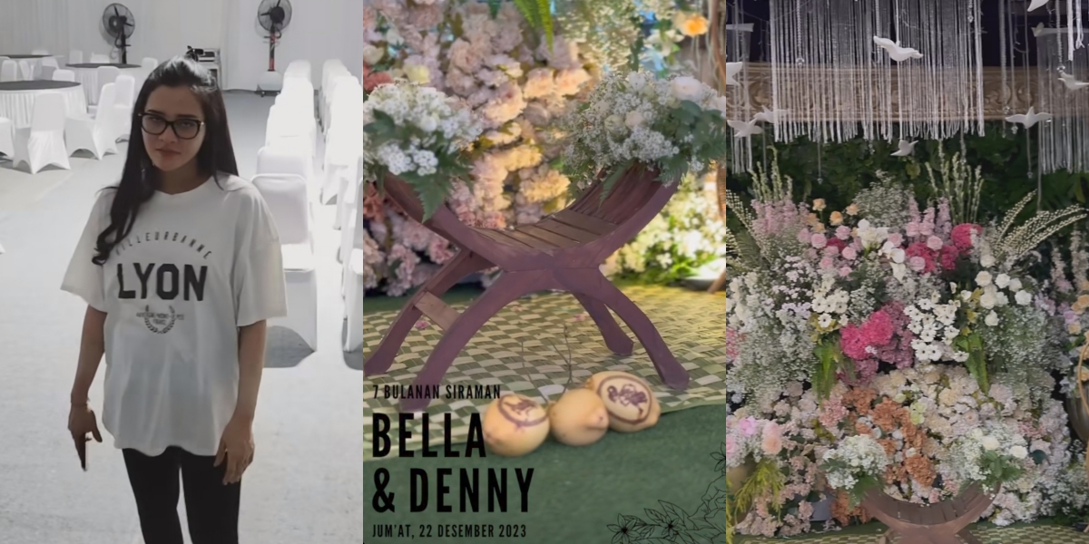 Luxurious Flower Decoration, 10 Portraits of Bella Bonita and Denny Caknan Holding a 7-Month Event - Netizens Busy Calculating