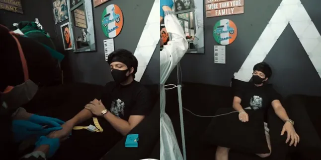 To Catch Up with Aurel in Bali, Here are 9 Photos of Atta Halilintar Enduring Pain While Getting Multivitamin Injections