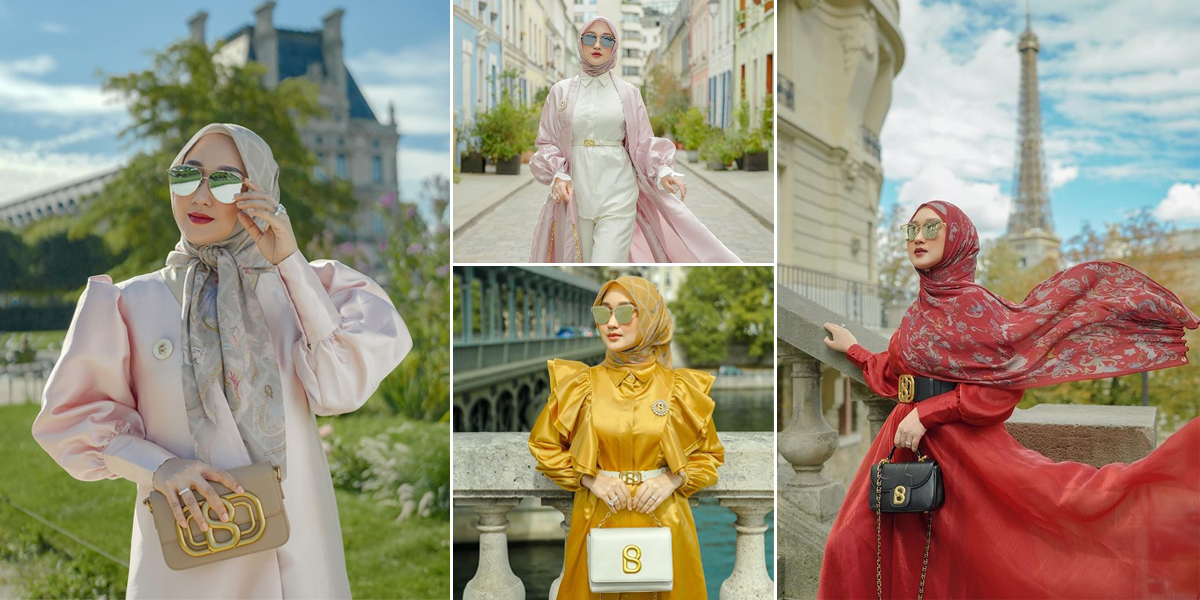 A Series of Dian Pelangi's Photos During Vacation in Paris, Her Style is Very Luxurious and Glamorous Like a Socialite