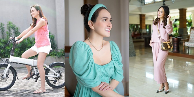 A Series of Shandy Aulia's Endorsement Photos that are Not Obvious on Instagram, Like a Fashion Photoshoot to Sports Equipment Advertising
