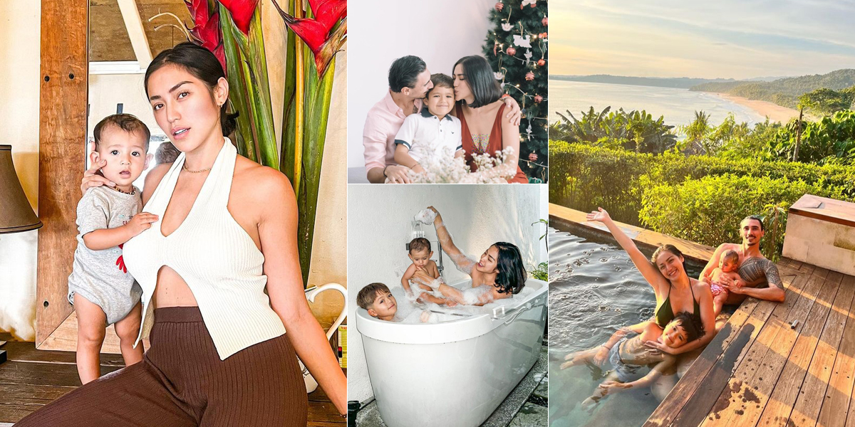 A Series of Photos of Jessica Iskandar that Receives Criticism from Netizens, Overly Revealing when Taking Care of Children - Wearing Inappropriate Clothes during Christmas