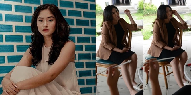 Series of Photos of Ochi Rosdiana Wearing Flip Flops During the Shooting of 'BUKU HARIAN SEORANG ISTRI', Still Stylish and Beautiful!