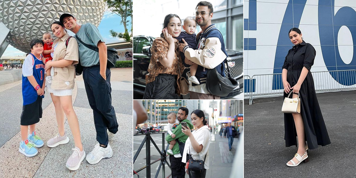 Series of OOTD Photos of Nagita Slavina During Vacation in America, Beautifully Casual - Wearing a Dress at New York Fashion Week