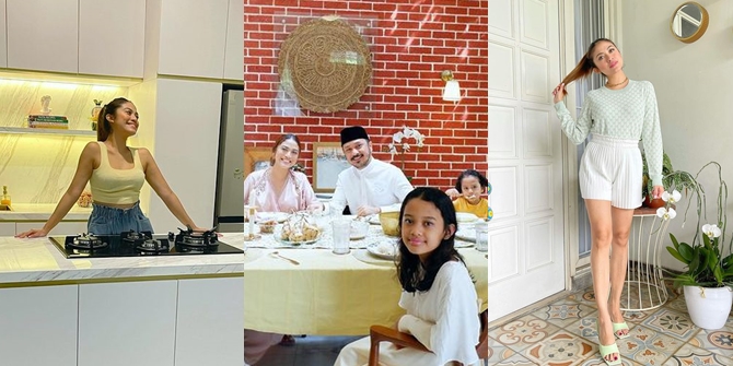 Series of Photos of Giring Ganesha's House, Luxurious Kitchen Dominated by White Color Attracts Attention!