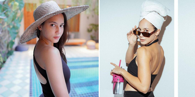 Row of Photos of Pevita Pearce Showing Smooth Back, Distracting Netizens