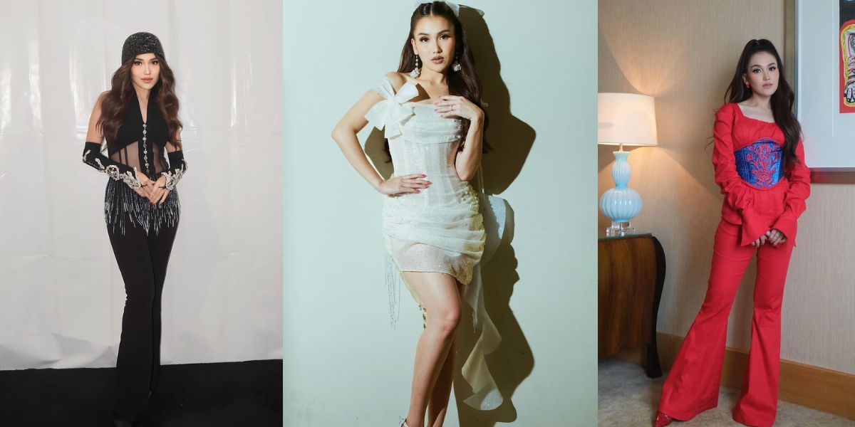 Row of Portraits of 31-Year-Old Ayu Ting Ting, a Single Mom with Body Goals