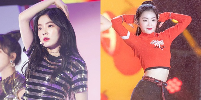 Row of Photos of Irene Red Velvet Showing off her Super Slim Waist!