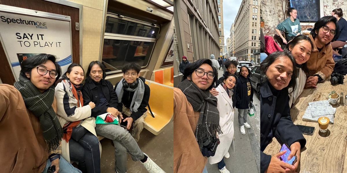 Dewa Budjana Vacation to New York with Wife and Rarely Seen Children, Peaceful Family