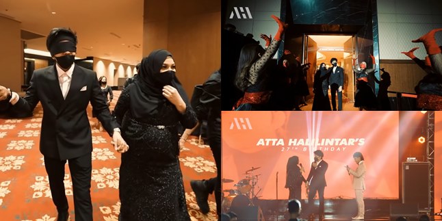 Held at a Star Hotel, 10 Photos of Atta Halilintar's Birthday Celebration with Husband Aurel Hermansyah - Grand Wedding-like Decoration