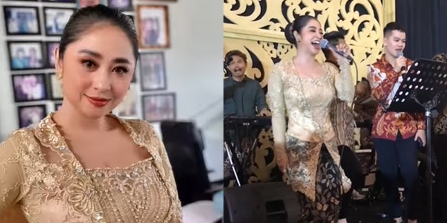 Dubbed Hot Aunty, 8 Portraits of Dewi Perssik's Style Attending Lebby Wilayati's Wedding - Becoming the Center of Attention for Invited Guests