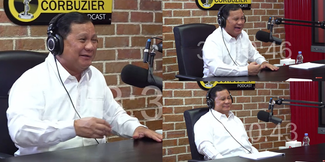 Known for Being Firm, Here are 10 Photos of Prabowo Subianto Having Fun and Laughing on Deddy Corbuzier's Podcast