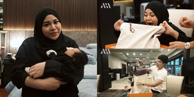 Called Pressured When Giving Birth, These are 7 Photos of Aurel Hermansyah Receiving Special Gifts from Husband - Branded Bag Worth Rp1.3 Billion