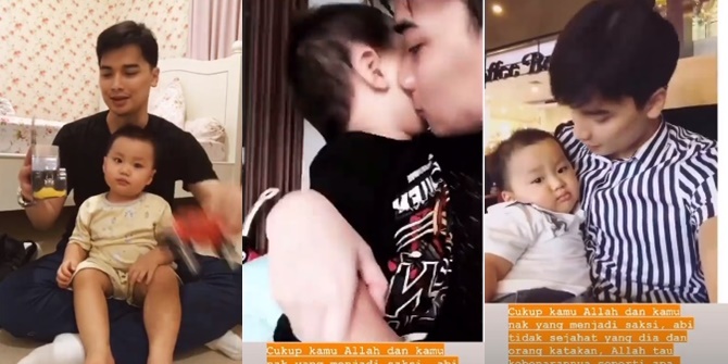 Called No Time for Children, Alvin Faiz Confides and Posts Photos of Togetherness with His Son