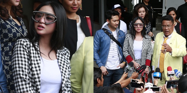 Accompanied by Hotman Paris, Dewi Perssik Reports Her Niece to the Police